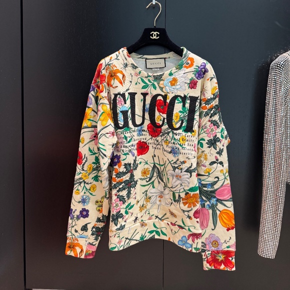 Gucci Sweatshirt with Floral Print - Picture 1 of 4